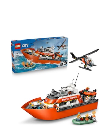 LEGO City Coast Guard Rescue Boat & Helicopter