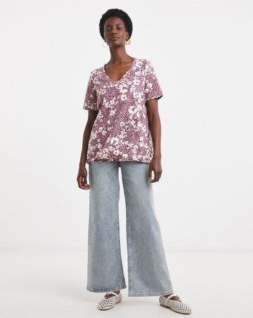 Bubble Hem Short Sleeve Top