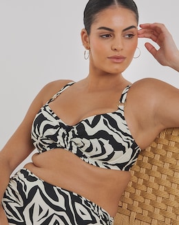 Fantasie Aruba Nights Full Cup Wired Bikini Top Black/Cream