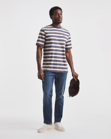 Union Relaxed Fit Marl Yarn Dye Stripe T-Shirt Long