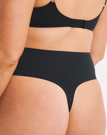 Figleaves Smoothing High Waisted Thong - Black