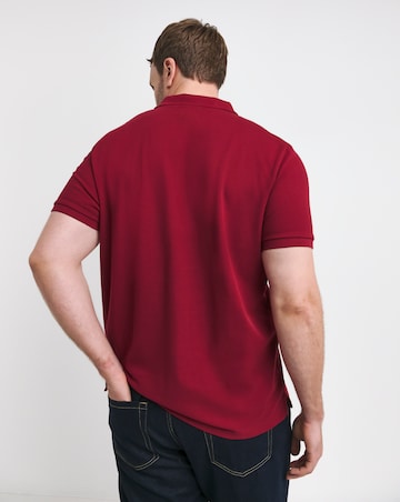 Pure Cotton Pique Polo Long- Cranberry