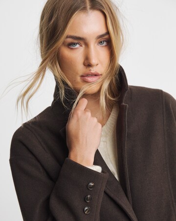 Chocolte Midaxi Faux Wool Coat