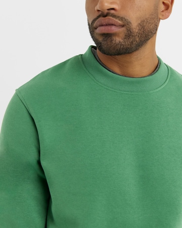 Crew Neck Sweatshirt Long- Green