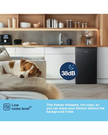 Fridgemaster MUZ4860EB Under Counter Freezer - Black E Rated