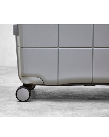 Rock Pixel Medium Suitcase - Grey