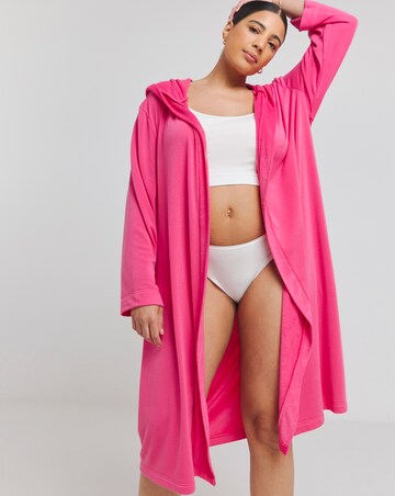 Soft Terry Towelling Hooded Dressing Gown