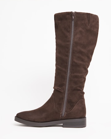 Evren Ruched Boot - Standard Fit (D) & Standard Calf