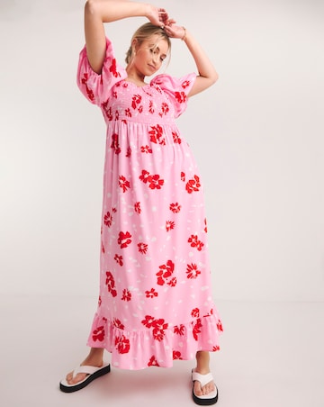 Lovedrobe Puff Sleeve Maxi Dress