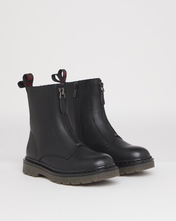 Heavenly Feet Oberon zip Chunky Boot Ex Wide Fit