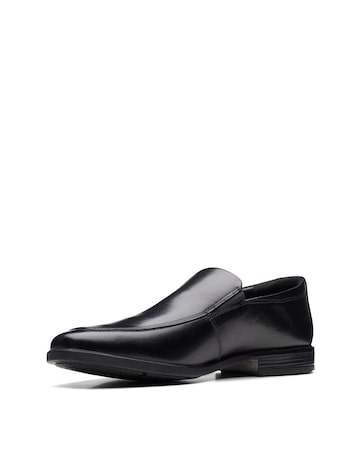 Clarks Howard Edge Shoes Wide Fit - Black