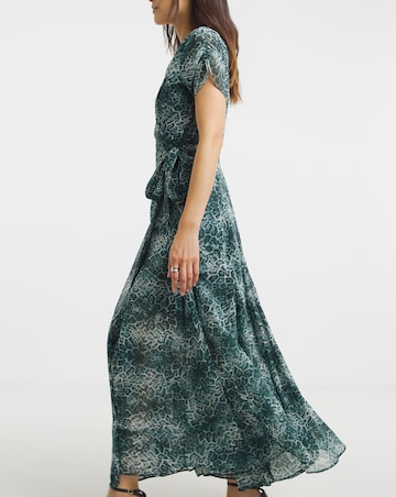 Religion Animal Maxi Wrap Dress