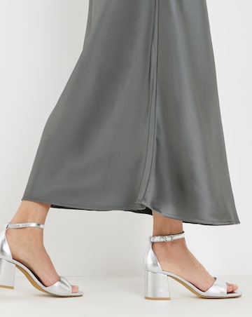 Coco Barely There Block Heel Sandals - Extra Wide Fit (EEE)