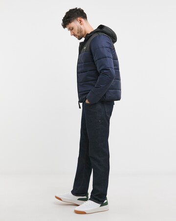Lacoste Classic Hooded Navy Padded Jacket