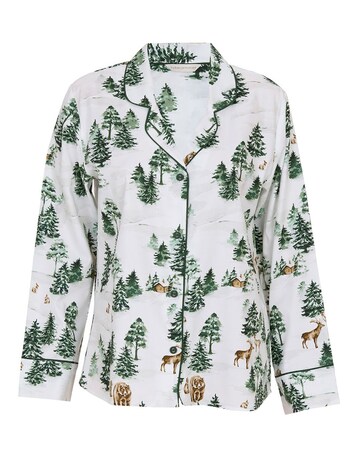 Cyberjammies Fern Pyjama Top Alpine Print