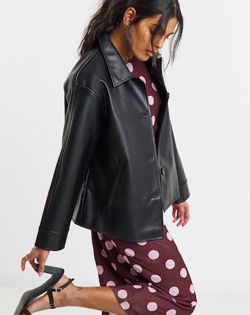 Burgundy And Pink Spot Print Mesh Midi Dress