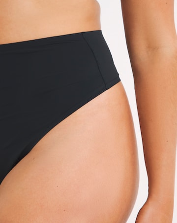 Figleaves Smoothing High Waisted Thong - Black