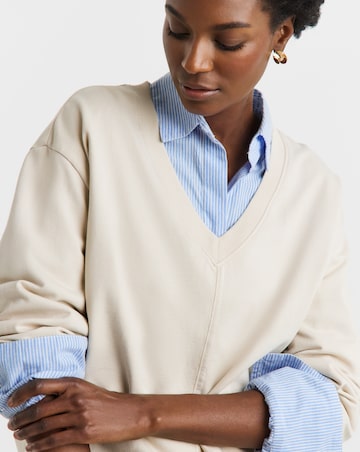 Drop Shoulder Longline Sweatshirt