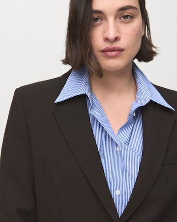 Mango Straight-Fit Suit Blazer