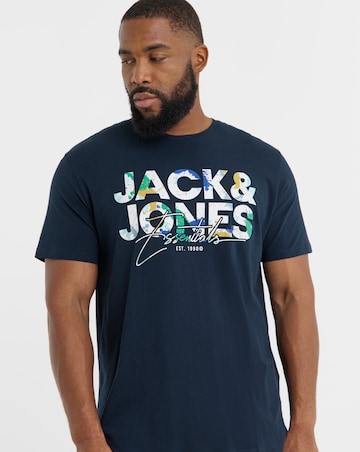 Jack & Jones Geplas T-Shirt - Sky Captain