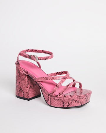 Vicky Strappy Platform Heeled Sandals ExWide