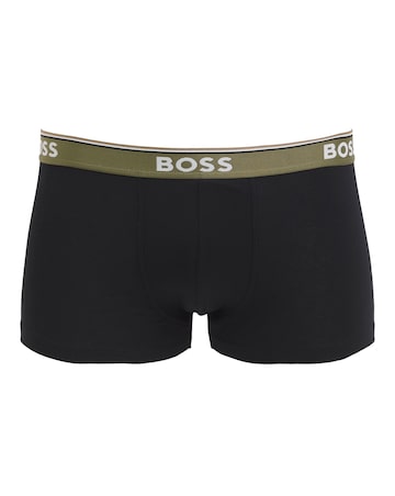 BOSS 3 Pack Black Power Logo Trunks