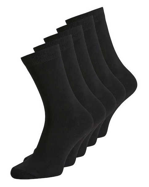 Jack & Jones Jens Logo Socks 5 Pack - Black