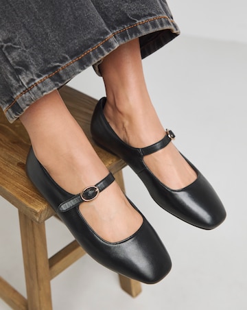Virginia Mary Jane Flat Shoes - Extra Wide Fit (EEE)