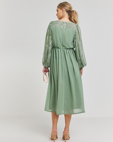 Maya Curve Aurora Midi Dress