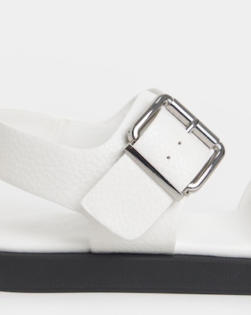 Heidi Two Part Buckle Comfort Sandals - Extra Wide Fit (EEE)