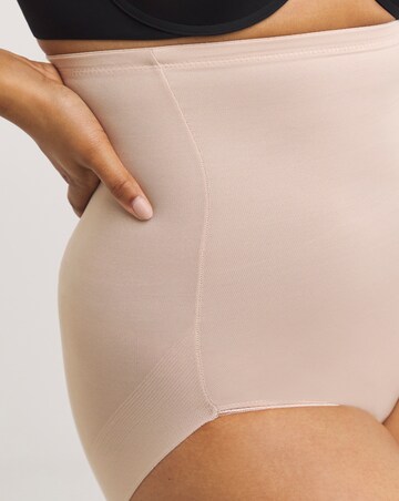 Naomi&Nicole Medium Control Tummy Shaping Hi Waist Briefs Nude