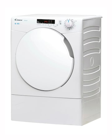 Candy Smart CSE V9DF-80 WiFi Connected 9kg Vented Tumble Dryer White + Install