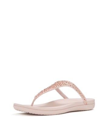 FitFlop Rose Solay Mixed-Crystal Toe-Post Sandals - Standard Fit (D)