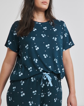 Pretty Secrets Supersoft Pyjama Set Cherry Print
