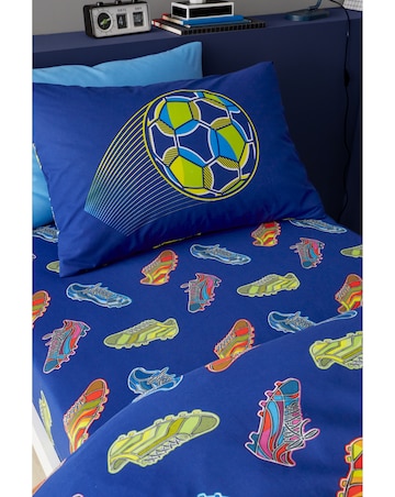 Catherine Lansfield Bright Football Fitted Sheet