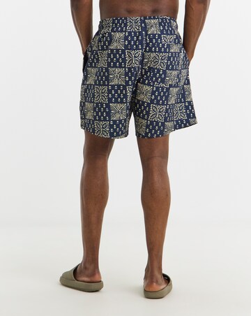 Jack & Jones Maui Printed Swim Short - Navy