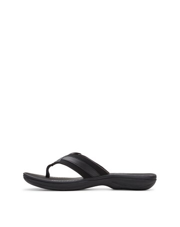 Clarks Black Cloudsteppers Brinkley Sea Sandals - Standard Fit (D)