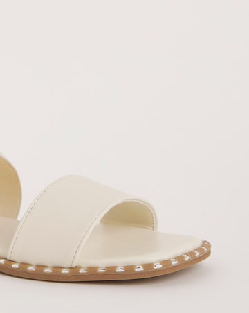 Jade Stretch Cross Flat Sandals Wide E Fit Simply Comfort