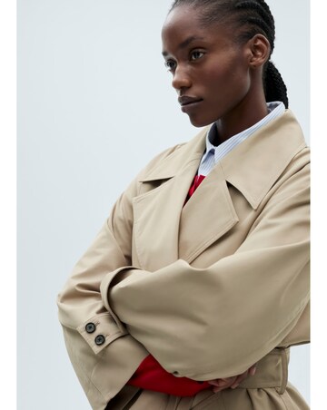 Mango Long Oversized Double-Breasted Trench Coat