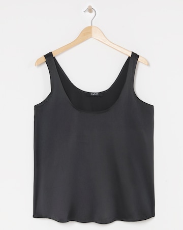 Satin Scoop Neck Vest