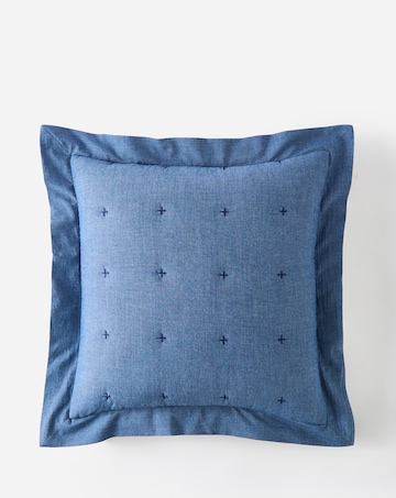 Nola Cotton Quilted Ruffled Edge Cushion