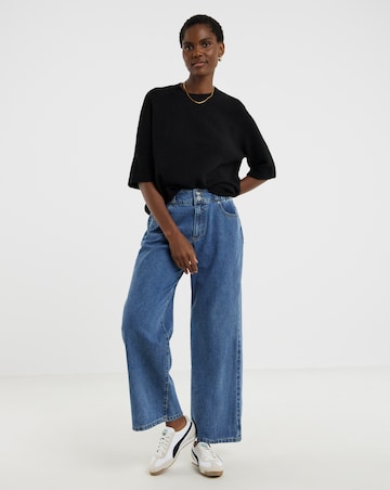 Black Short Sleeve Jumper