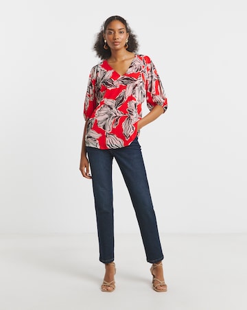 Joanna Hope Puff Sleeeve Blouse