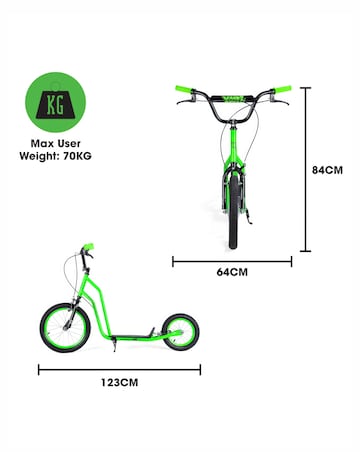 XOOTZ BMX Scooter Green