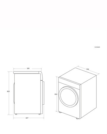 Candy CSOE H9A2DE-80 9kg Heat Pump Tumble Dryer Wi-Fi Connectivity White Install