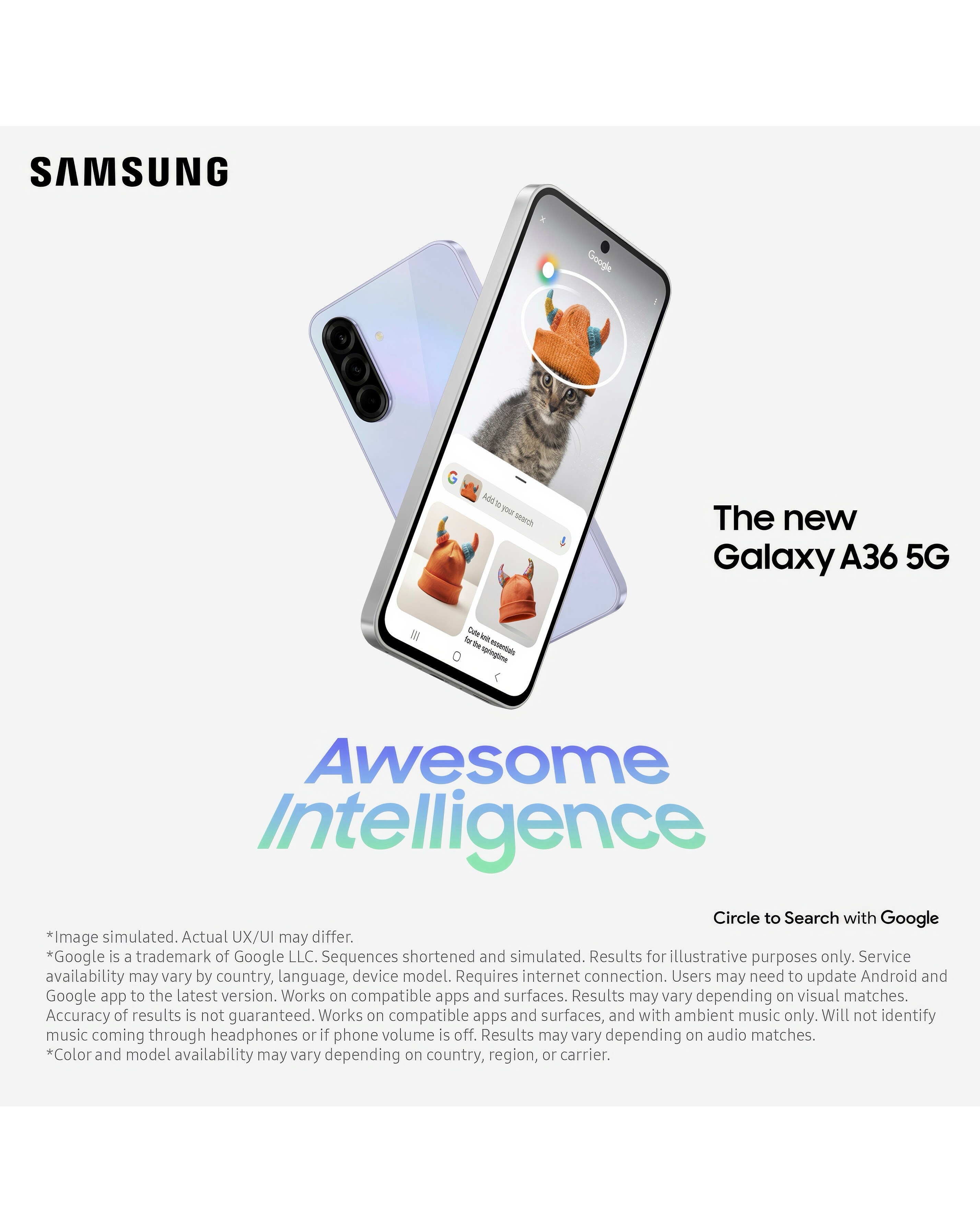 Samsung Galaxy A36 5G 256GB - Awesome White | Fashion World
