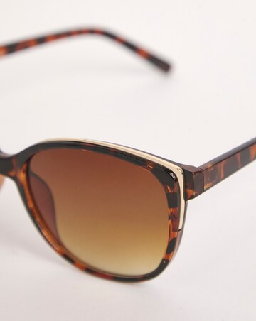 Sarah Brown Wide Frame Sunglasses