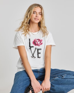 Religion Embellished  Graphic Spirit Tee