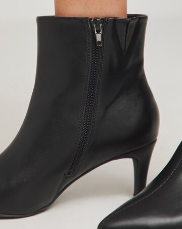 Sabine Ankle Kitten Heel Boots - Extra Wide Fit (EEE)