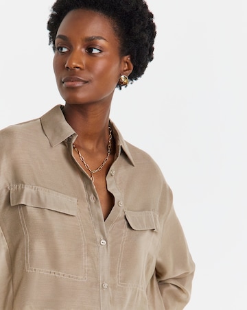 Voile Utility Detail Shirt